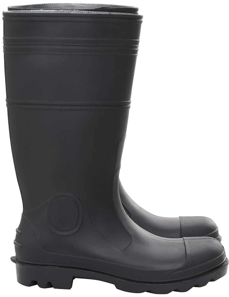 Guminiai batai, juodos spalvos, PVC, 45 dydžio