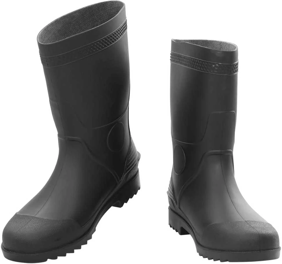 Guminiai batai, juodos spalvos, PVC, 46 dydžio