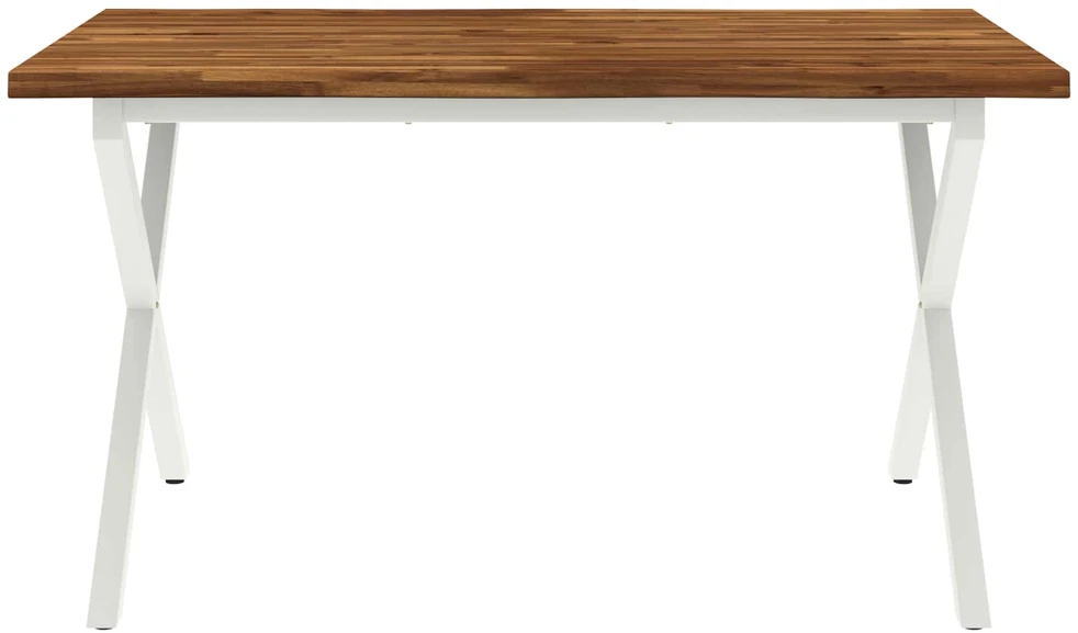 Gyvas kraštas valgomojo stalas 140 x 70 x 75 cm Natūrali