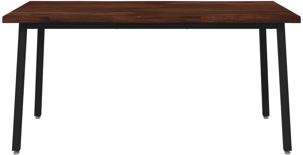 Gyvas kraštas valgomojo stalas 160 x 70 x 75 cm Tamsiai rudas