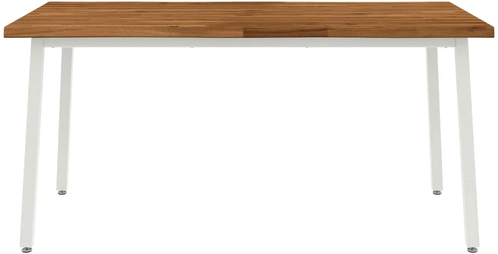 Gyvas kraštas valgomojo stalas 160 x 70 x 75 cm Natūrali