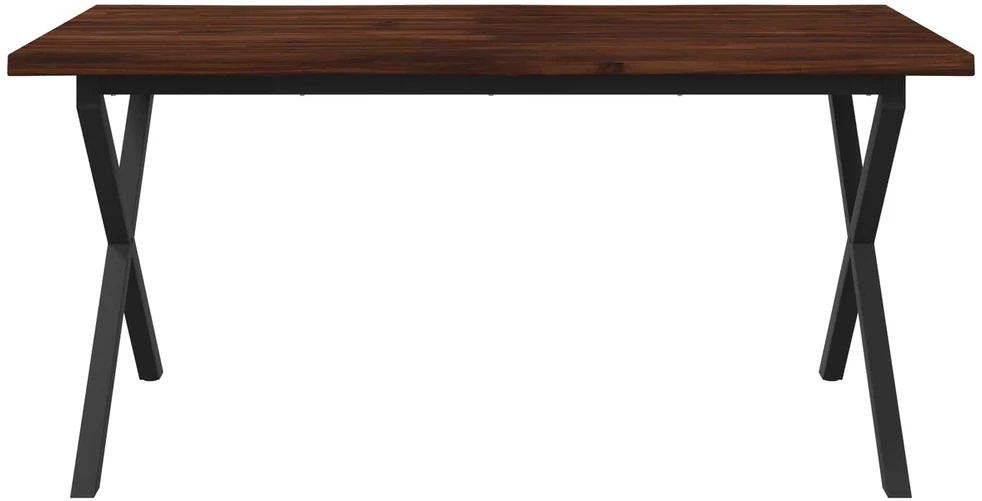 Gyvas kraštas valgomojo stalas 160 x 80 x 75 cm