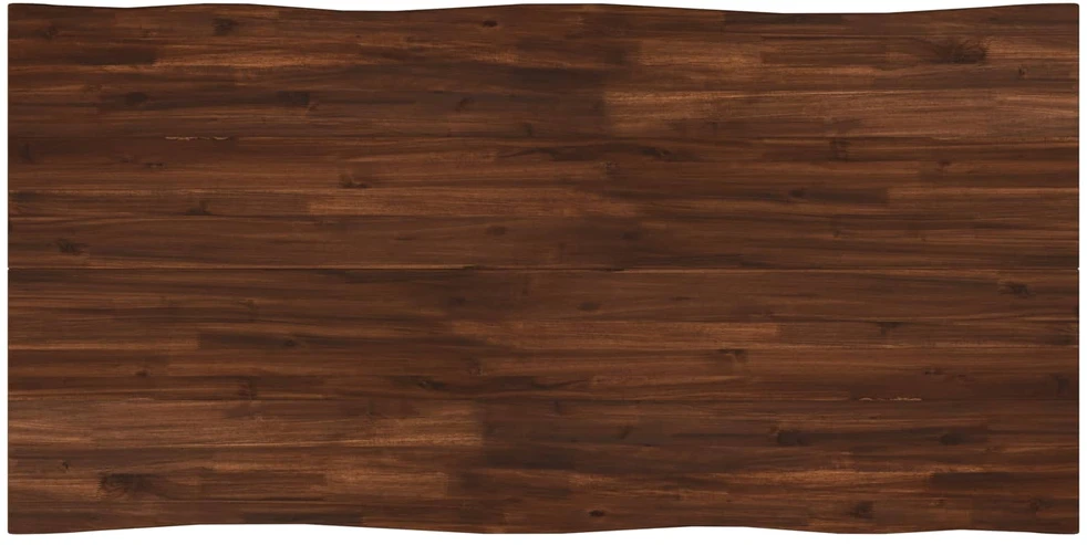 Gyvas kraštas valgomojo stalas 160 x 80 x 75 cm Tamsiai rudas