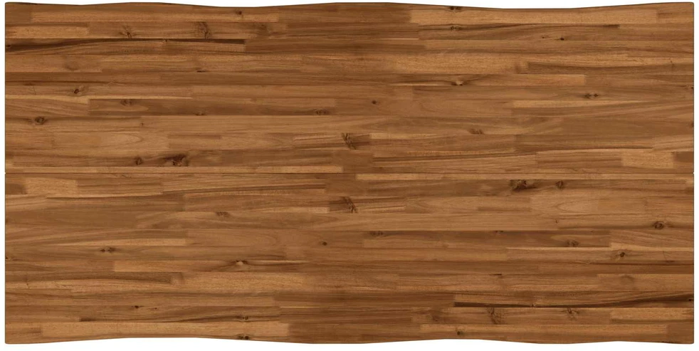 Gyvas kraštas valgomojo stalas 160 x 90 x 75 cm Natūrali
