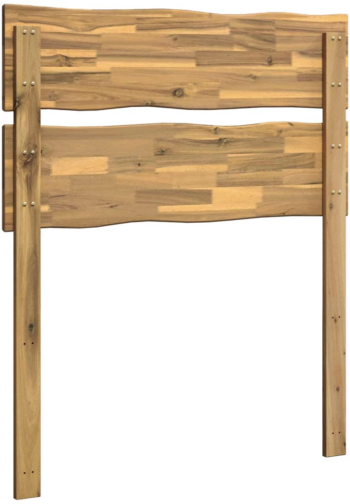 Gyvos kraštinės lovos galvūgalis ROSTOCK Balta 100 cm