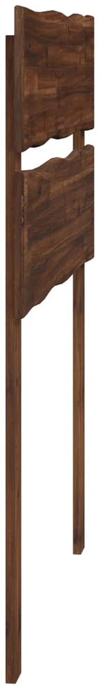 Gyvos kraštinės lovos galvūgalis ROSTOCK Tamsiai rudas 80 cm