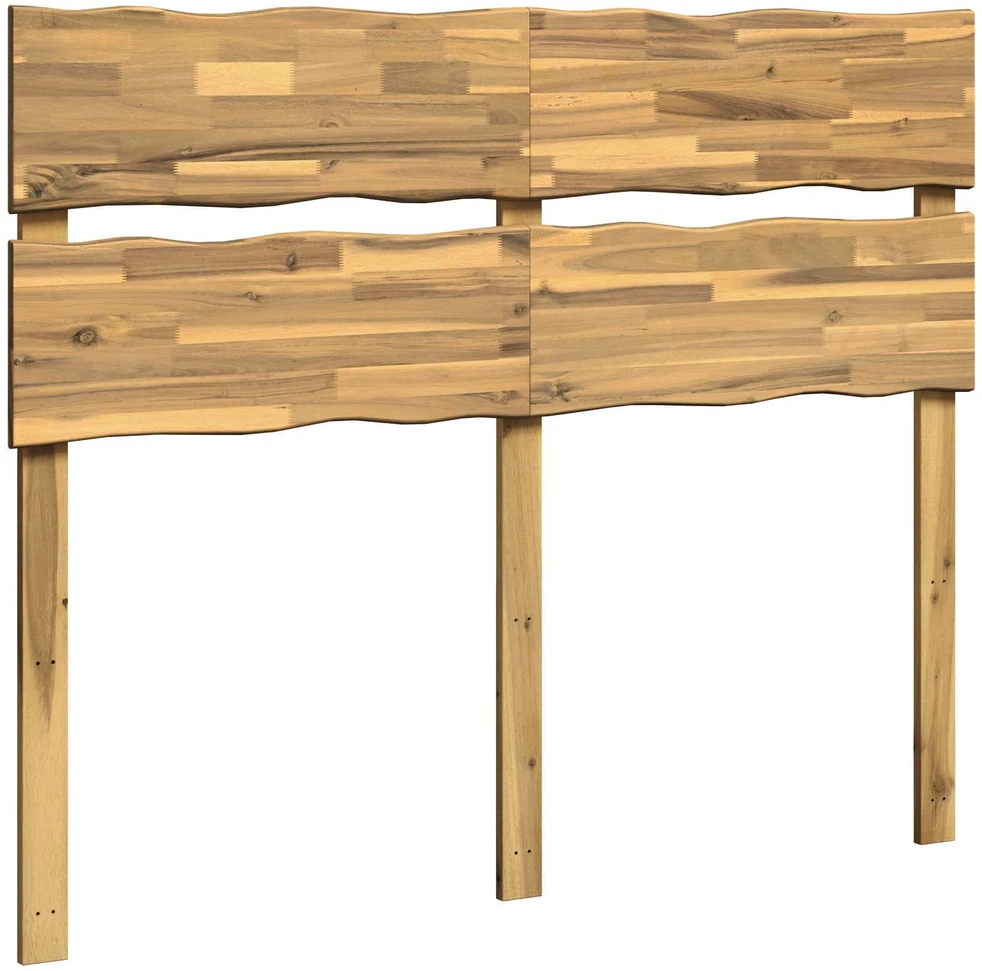 Gyvos kraštinės lovos galvūgalis ROSTOCK Balta 150 cm