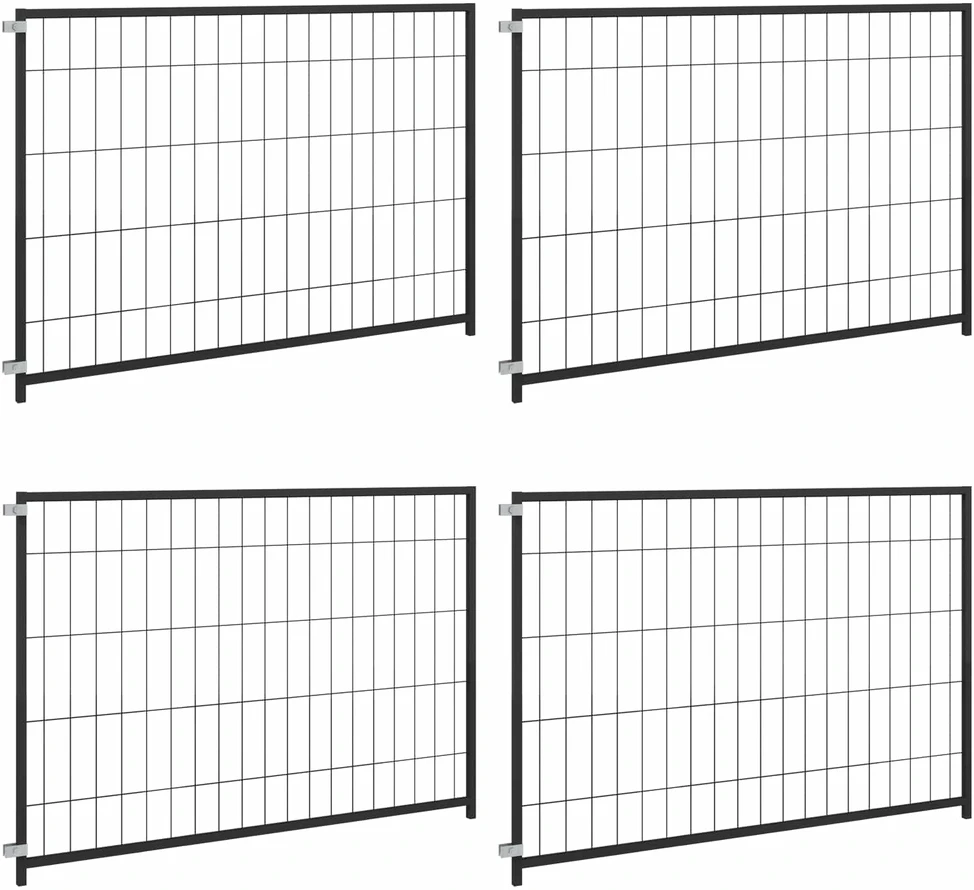 Gyvūnų narvas be durų Juoda 300 x 100 x 70 cm Plienas