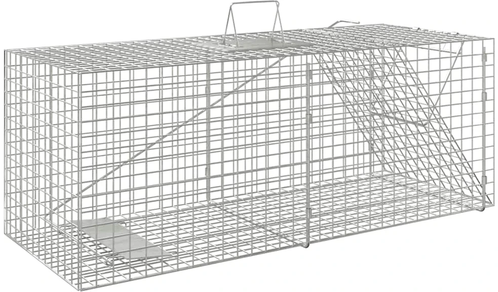 Spąstai gyvūnams, 64,5x25x26,5cm, galvanizuota geležis