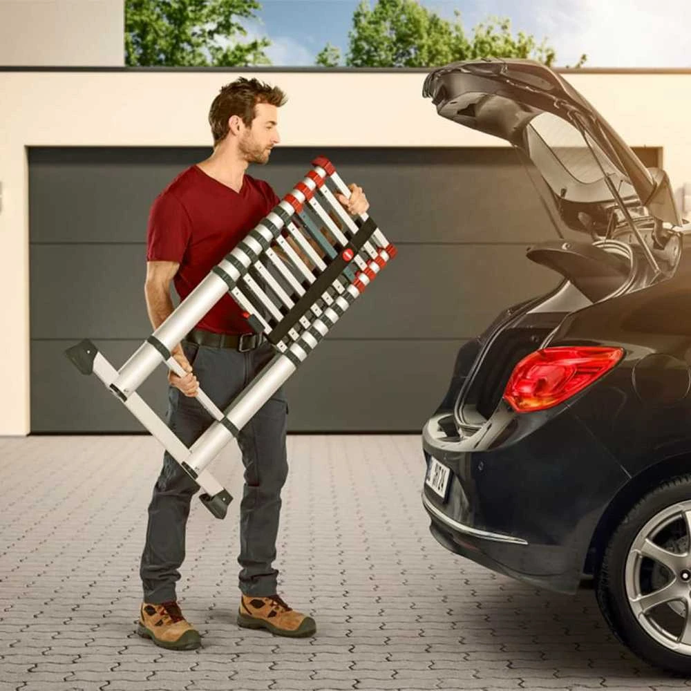 Hailo Teleskopinės kopėčios FlexLine 260, 264cm, aliuminis, 7113-091