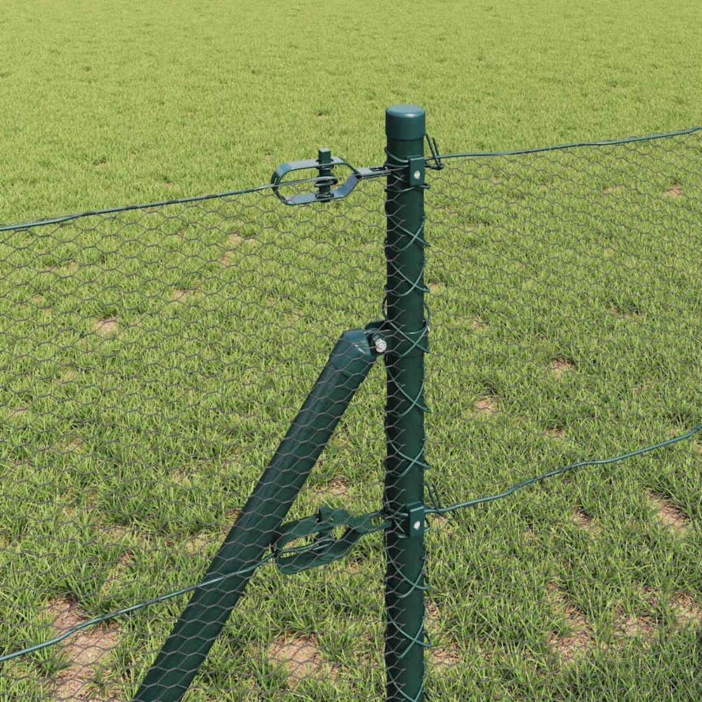 Heksagonalinė tvoros tvirtinimo sistema 50 x 0,5 m Žalia