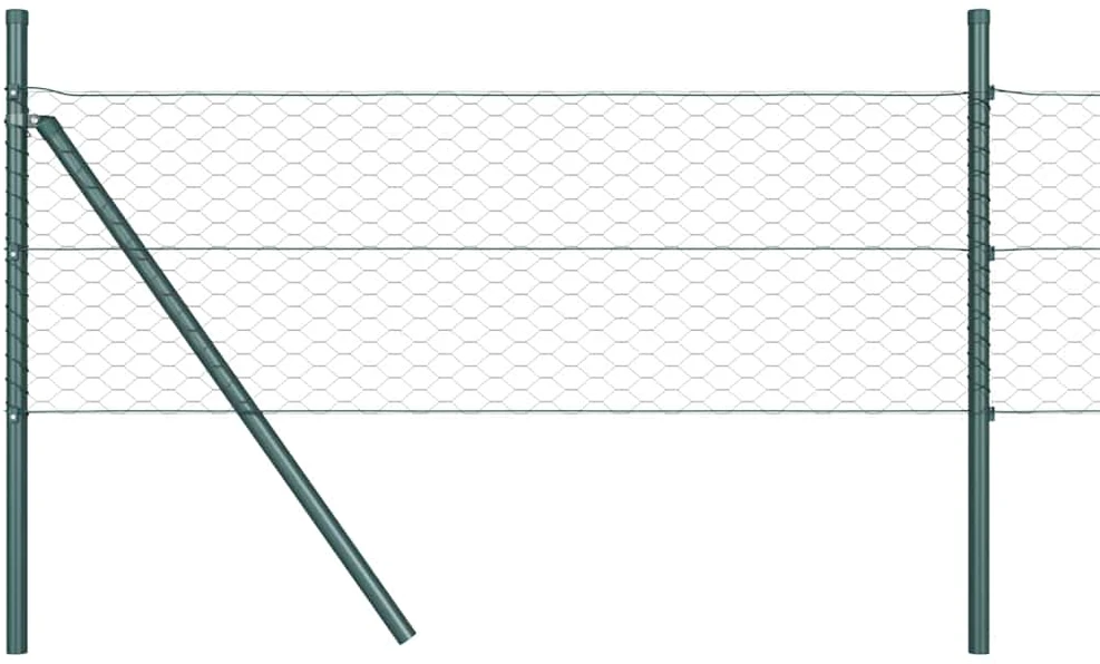 Heksagonalinė tvoros tvirtinimo sistema 100 x 0,4 m Pilka