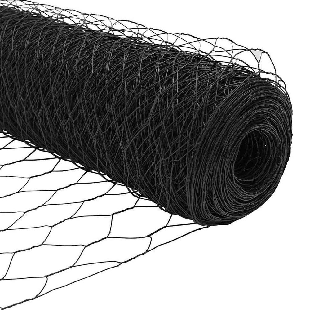 Heksagonalinė tvoros tvirtinimo sistema 25 x 1,5 m Pilka