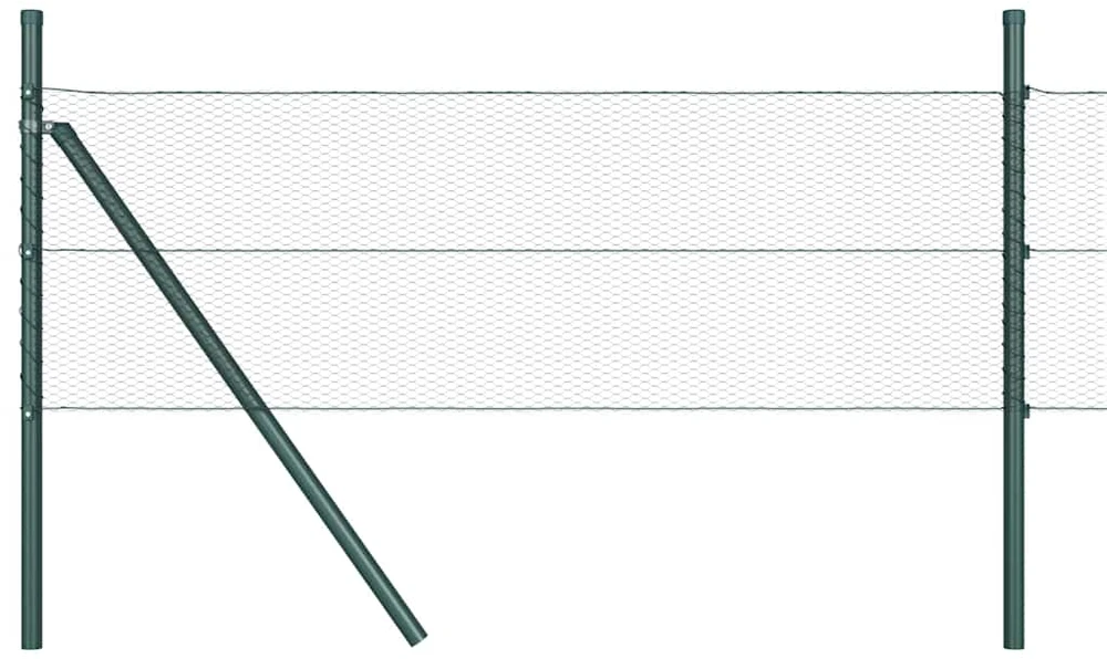 Heksagonalinė tvoros tvirtinimo sistema 100 x 0,4 m Pilka