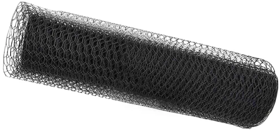 Heksagoninė tvora 0,6 x 50 m PVC Pilka