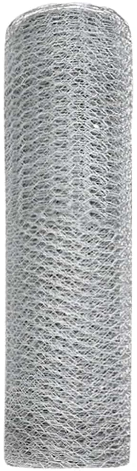 Heksagoninė tvora 0,8 x 10 m Galvanizuotas plienas Sidabrinė