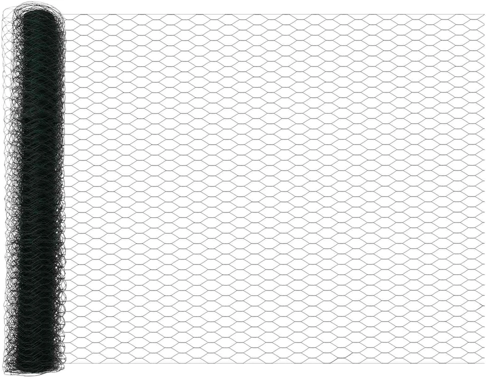 Heksagoninė tvora 1,2 x 10 m PVC Žalia