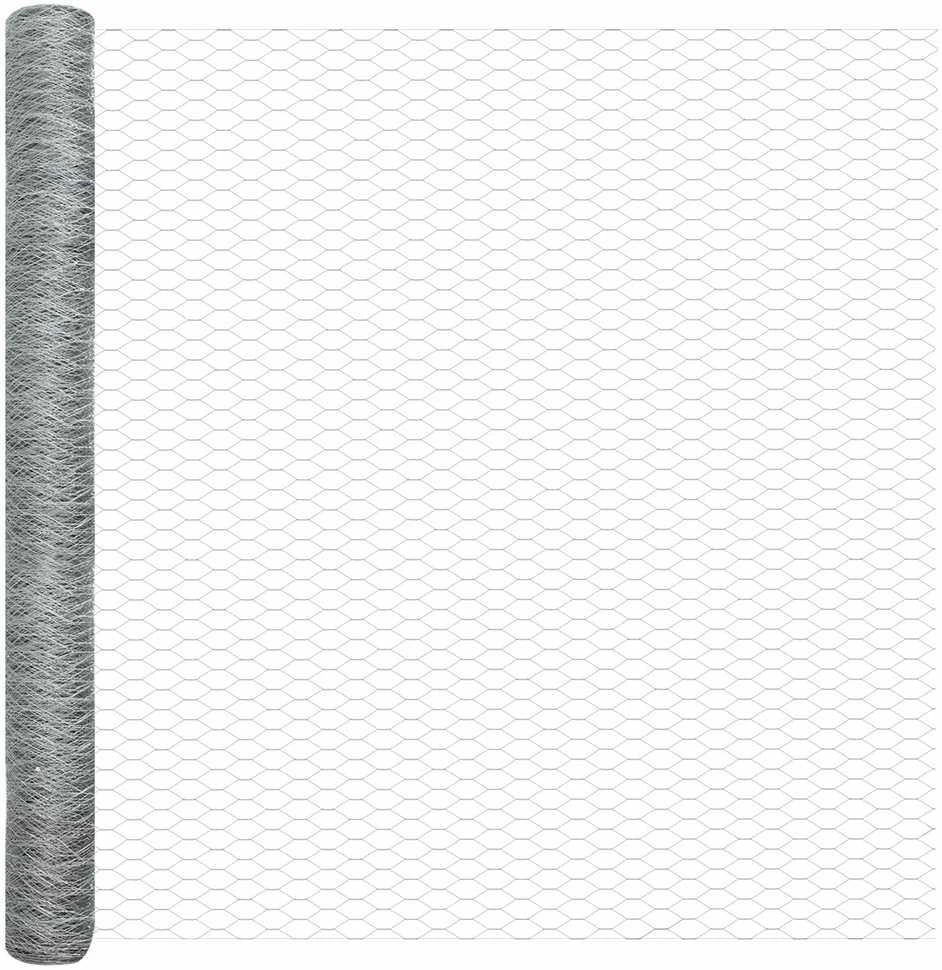 Heksagoninė tvora 1,6 x 10 m Galvanizuotas plienas Sidabrinė