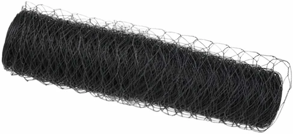Heksagoninė tvora 0,6 x 10 m PVC Pilka