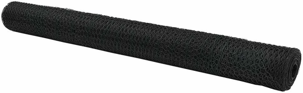 Heksagoninė tvora 1,2 x 10 m PVC Pilka