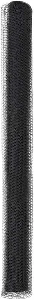 Heksagoninė tvora 1,5 x 10 m PVC Pilka