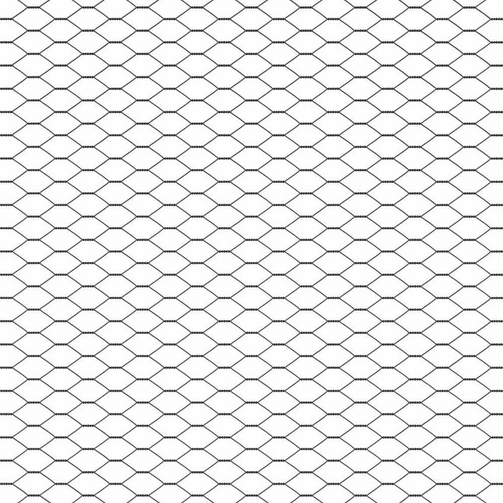 Heksagoninė tvora 1 x 100 m PVC Pilka