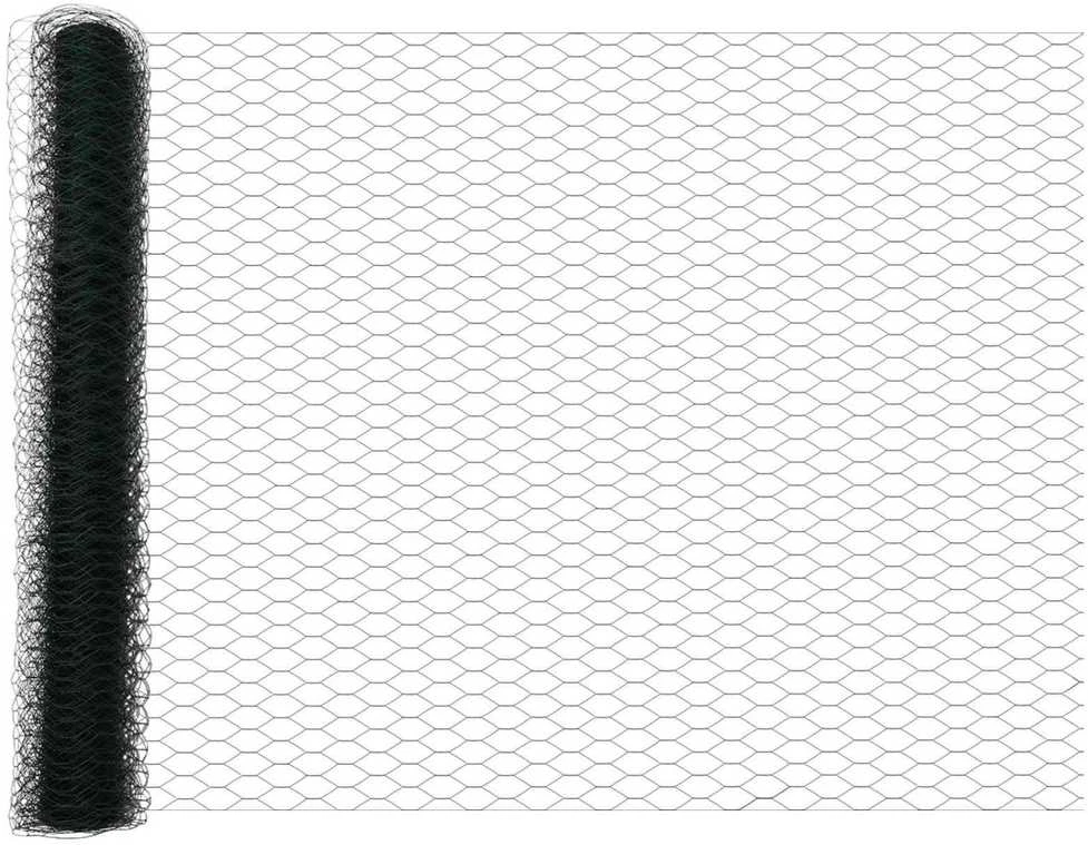Heksagoninė tvora 1,2 x 10 m PVC Žalia