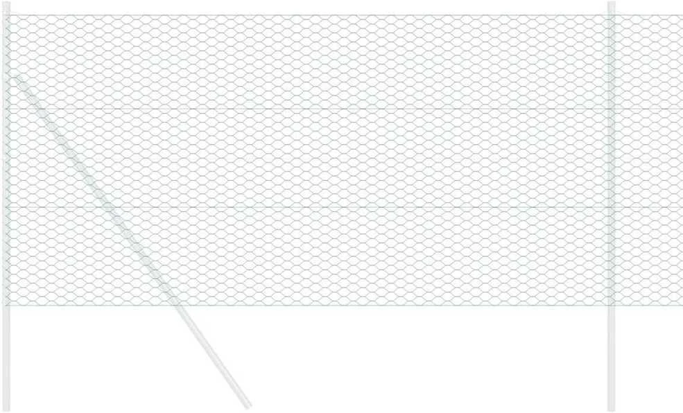 Heksagoninė tvora 1,4 x 10 m PVC Žalia