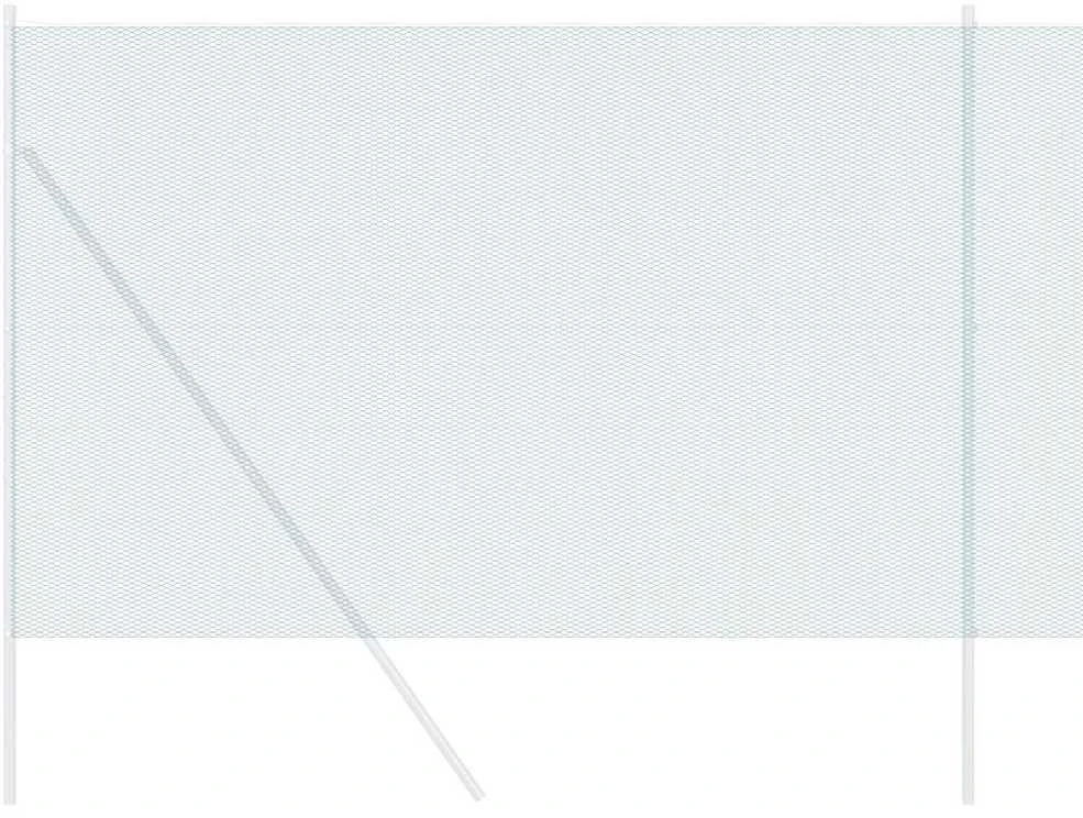 Heksagoninė tvora 1,5 x 100 m PVC Žalia
