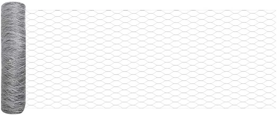 Hexagonal Fence with Post 50 x 0,4 m Galvanizuotas plienas