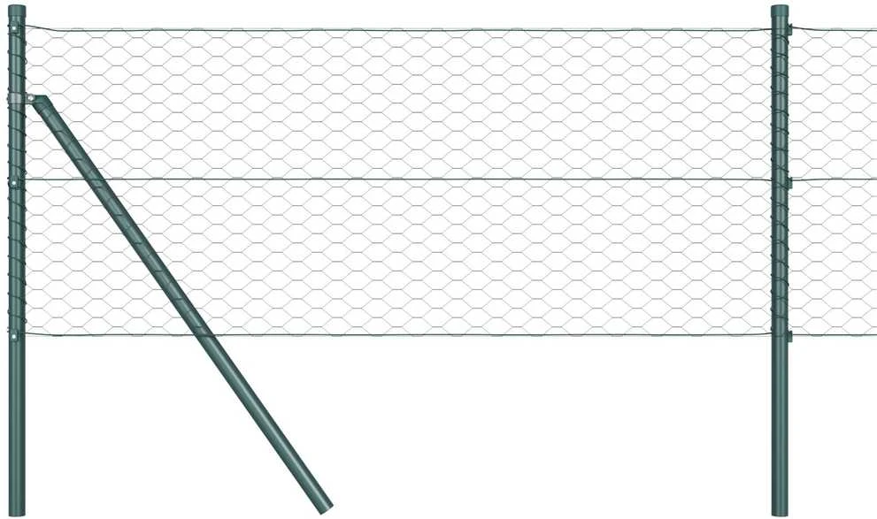 Heksagonalinė tvoros tvirtinimo sistema 50 x 0,6 m Pilka