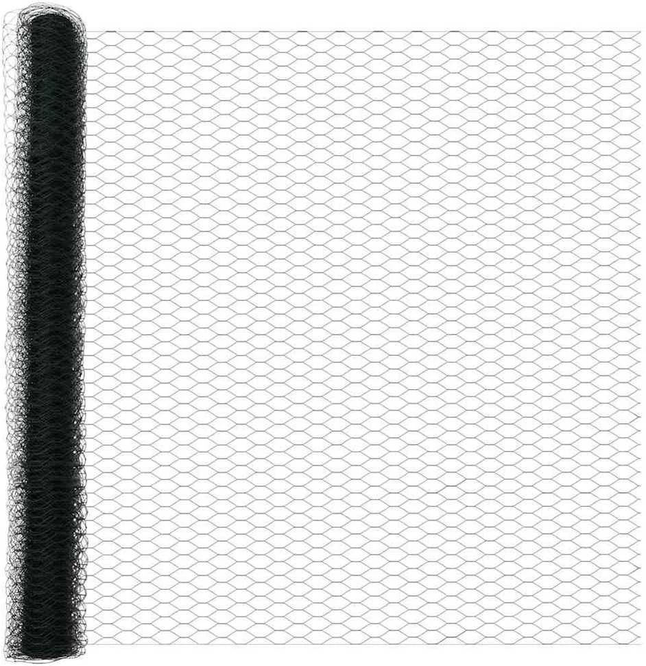 Hexagonal Fence with Post 100 x 1,6 m PVC dengtas plienas Žalia
