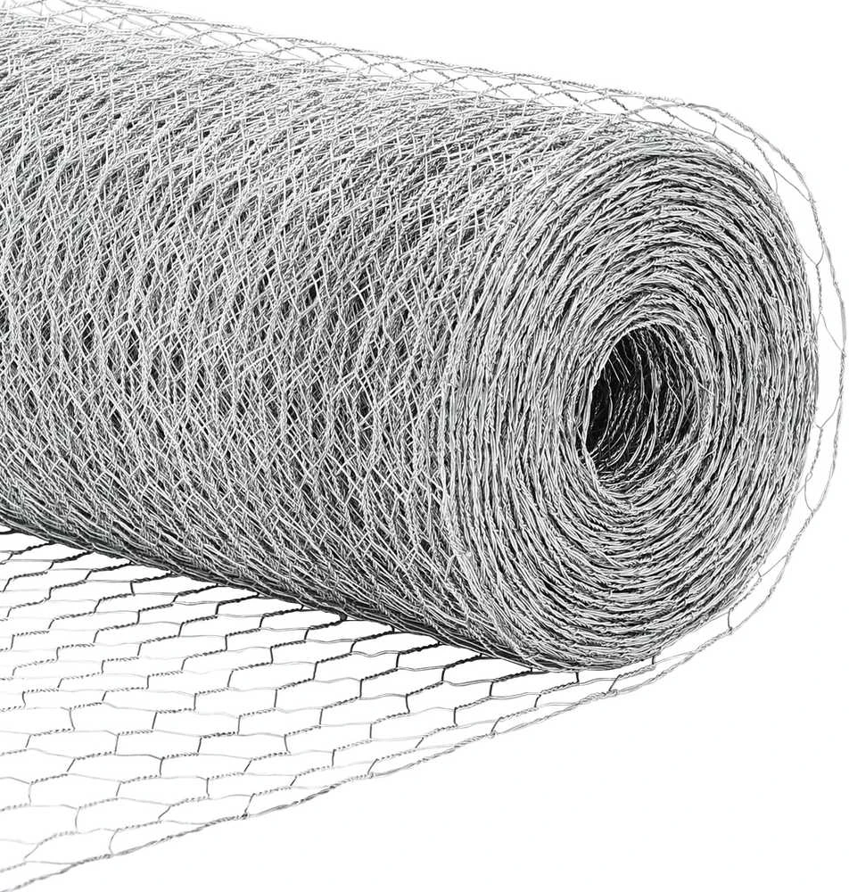 Heksagonalinė tvoros tvirtinimo sistema 10 x 1 m Sidabrinė