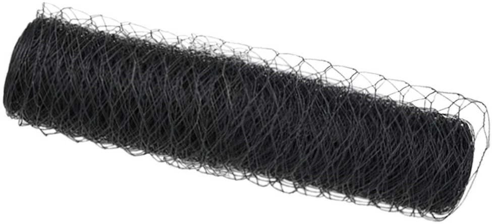 Heksagoninė tvora 0,5 x 10 m PVC Pilka