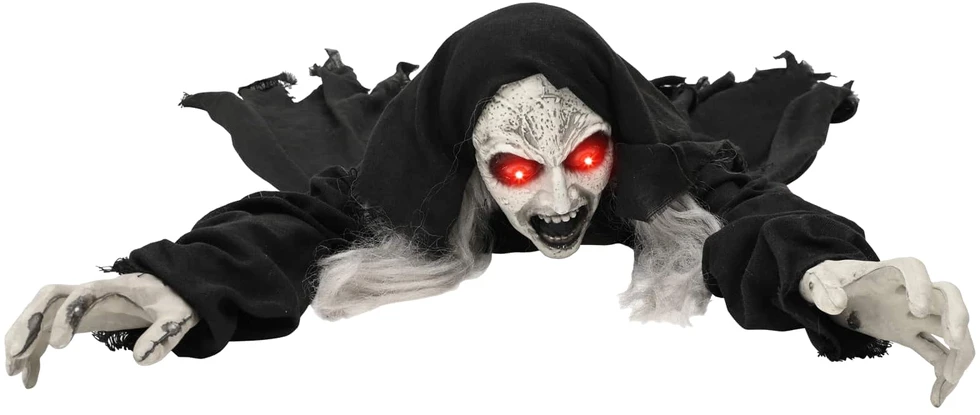 Helovino dekoracija zombis SPOOKA Juoda 41 x 130 x 24 cm