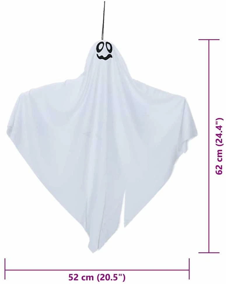 Helovino Kabančios Ghost 3 vnt. Balta 52 x 62 cm Poliesteris