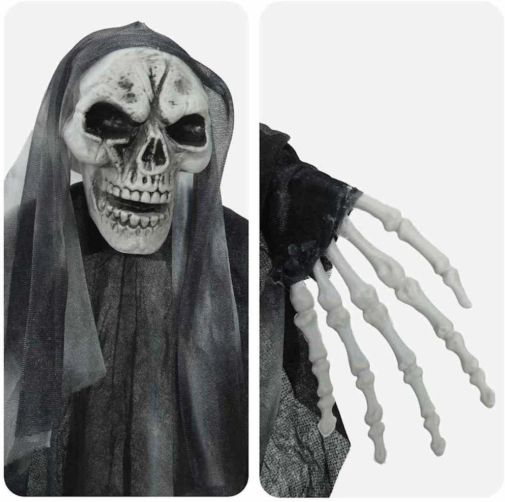 Helovino Kabančios Ghost 3 vnt. Juoda 66 x 110 cm Poliesteris