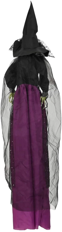 Helovino pakabinama ragana SPOOKA Violetinė 30 x 133 cm