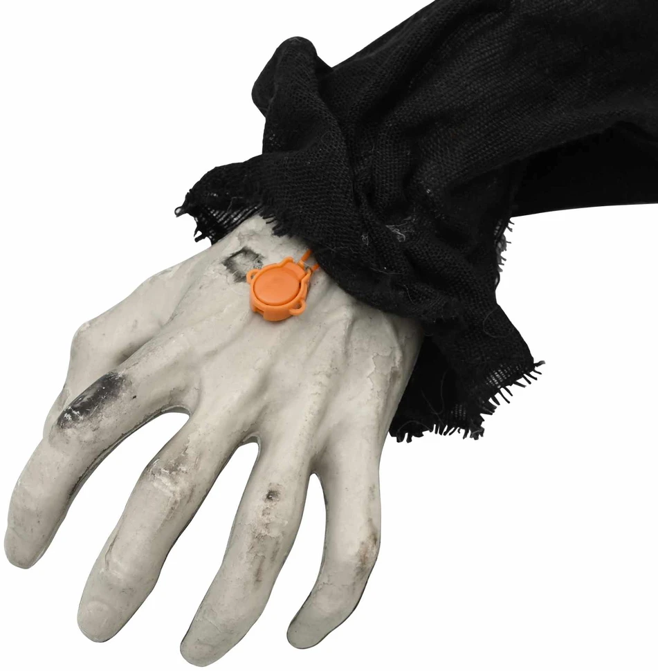 Helovino ropojantis zombis SPOOKA Juoda 41 x 130 x 24 cm