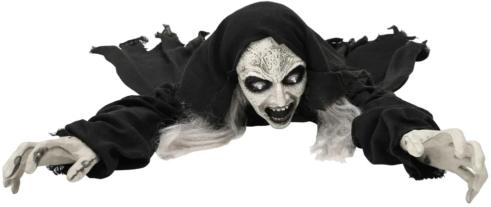 Helovino ropojantis zombis SPOOKA Juoda 41 x 130 x 24 cm