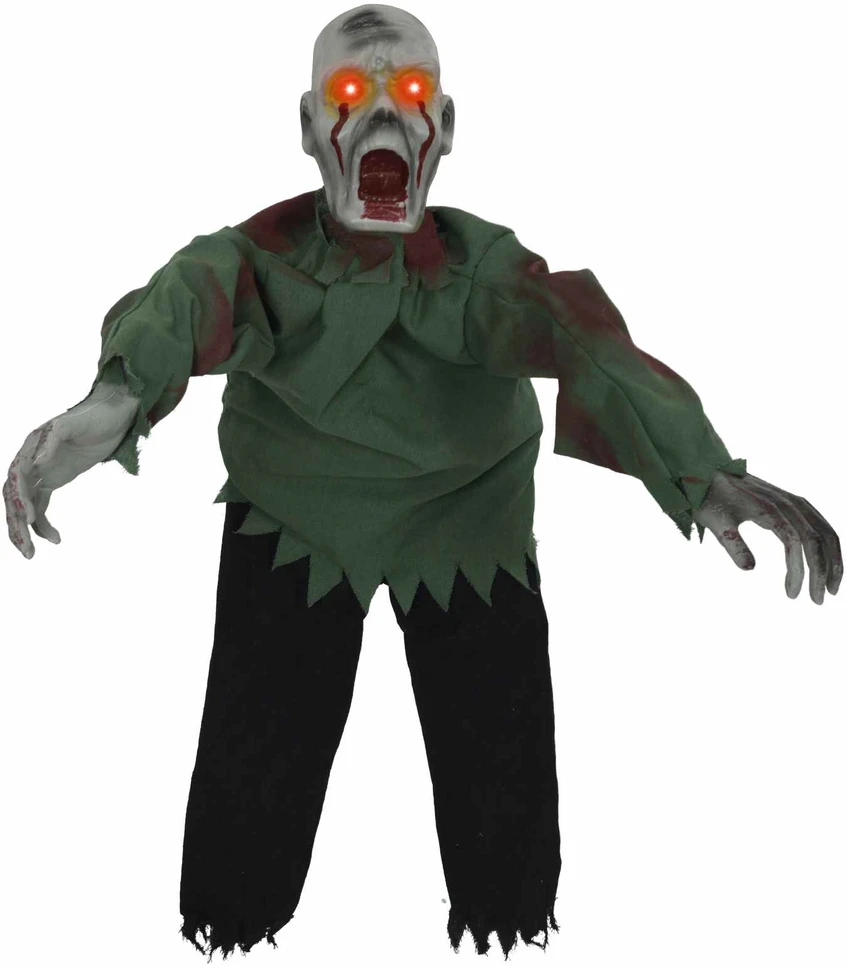 Helovino ropojantis zombis SPOOKA Žalia 110 x 50 x 21 cm