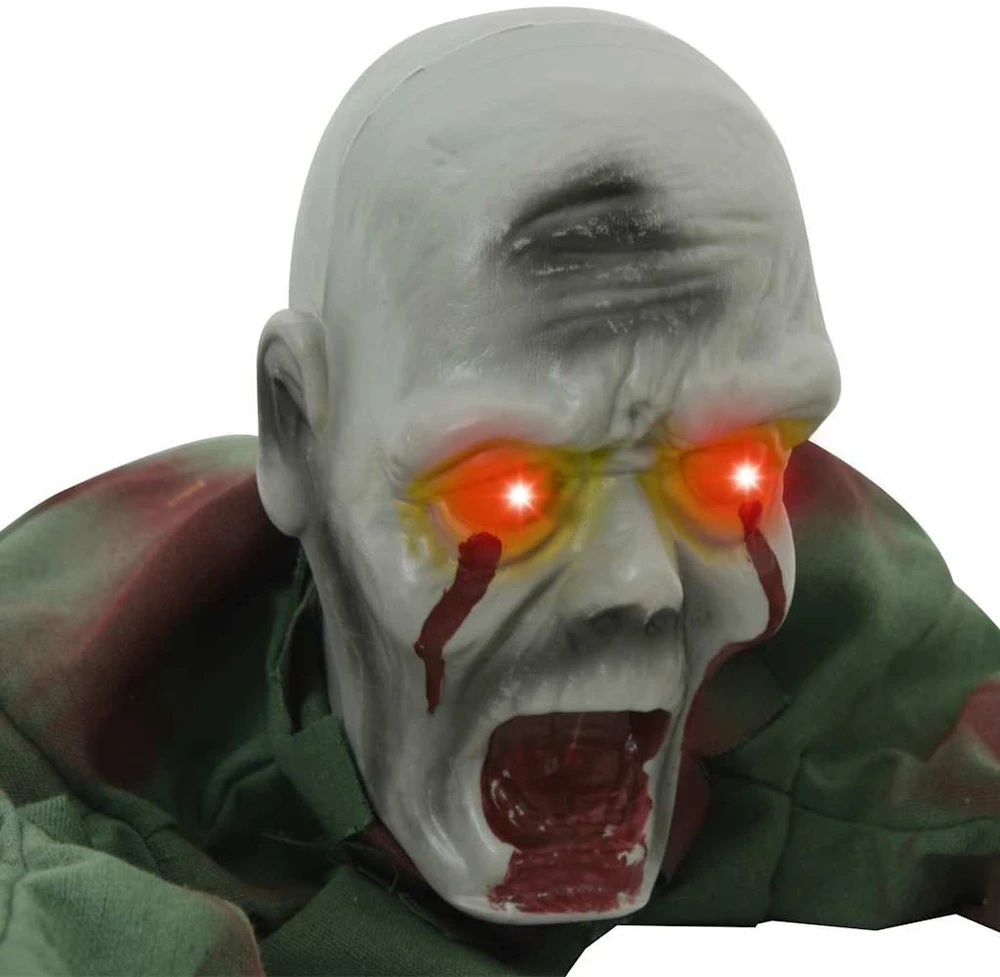 Helovino dekoracija zombis SPOOKA Žalia 110 x 50 x 21 cm