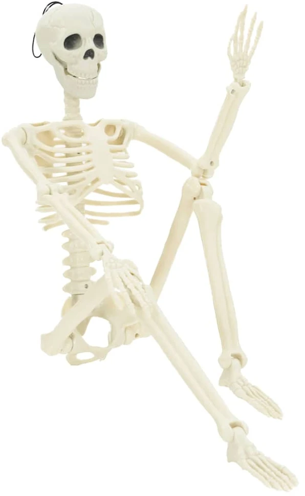 Helovino skeletas 2 vnt. Balta 85 cm PVC