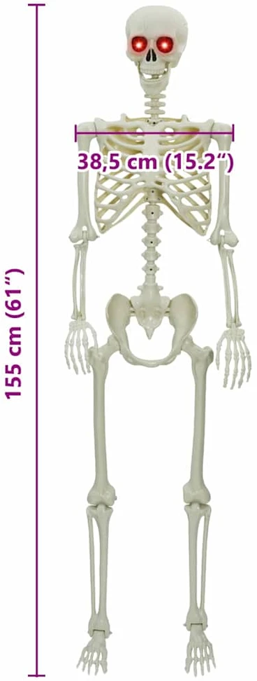 Helovino Skeleton Balta 155 x 38,5 cm Polipropilenas