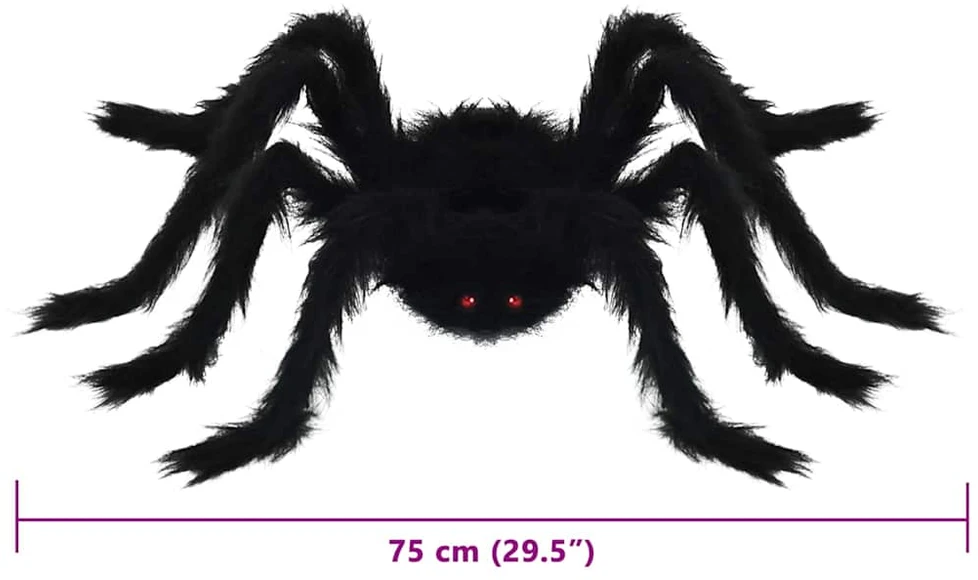 Helovino voro dekoracija 6 vnt. Juoda 75 cm
