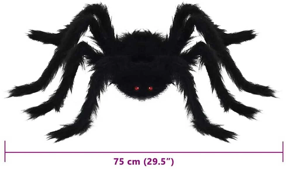 Helovino voro dekoracija 6 vnt. Juoda 75 cm