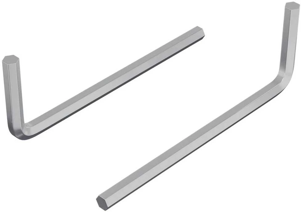 Hex rakto 2 vnt. Sidabrinė 20 x 52 mm Plienas