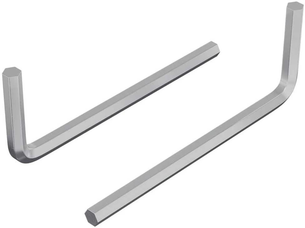 Hex rakto 2 vnt. Sidabrinė 22 x 66 mm Plienas