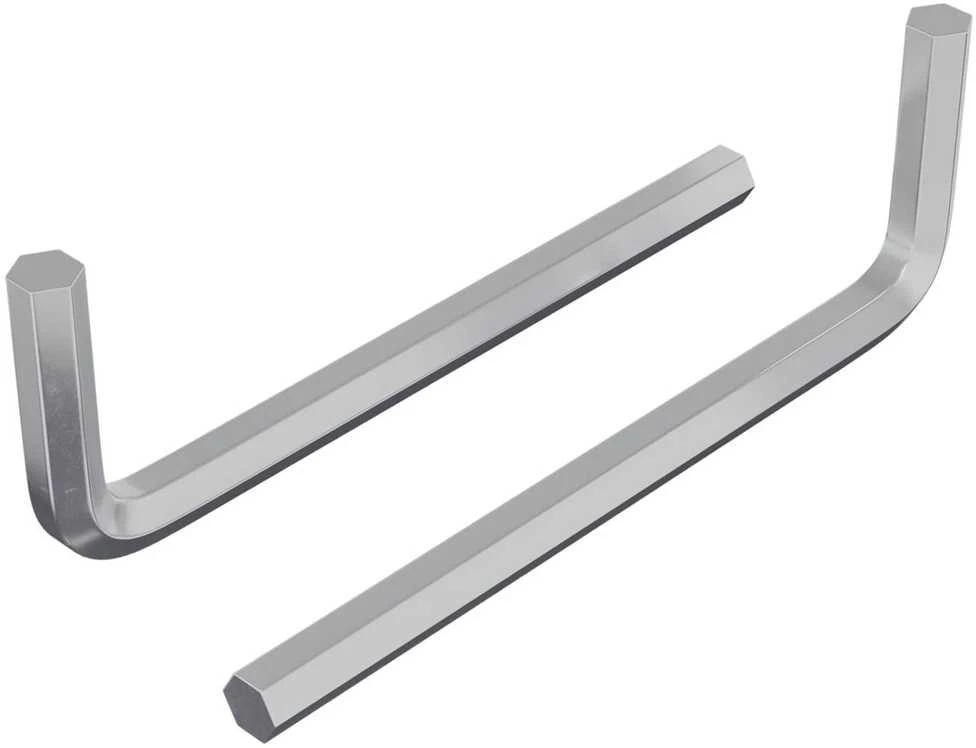 Hex rakto 2 vnt. Sidabrinė 32 x 86 mm Plienas