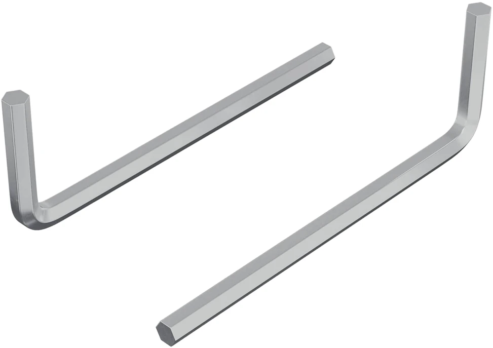 Hex rakto 2 vnt. Sidabrinė 20 x 52 mm Plienas